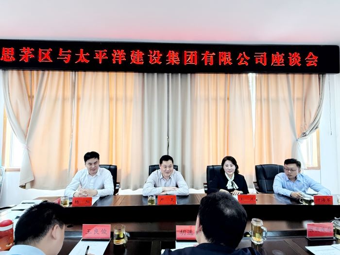 3月4日，太平洋建設(shè)董事局主席嚴昊與云南省普洱市委常委、思茅區(qū)委書記胡選坤會談.jpg