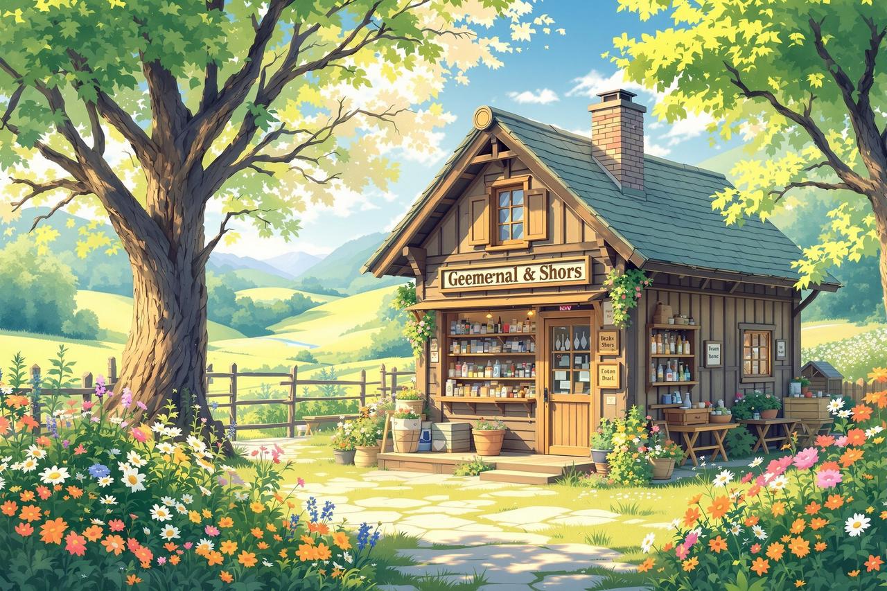 红豆魔改短剧作品 - 山间小店的四季